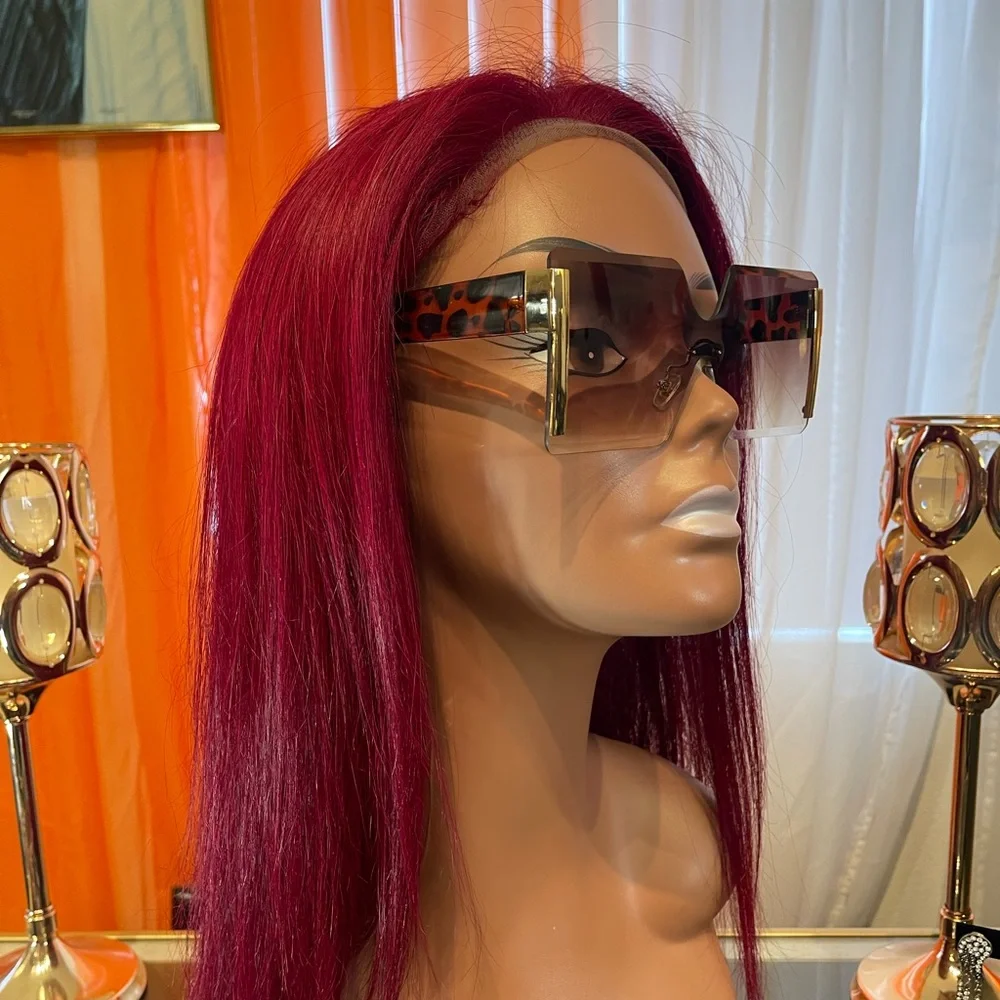 Brown Oversized Women’s Sunglasses - Picture 2 of 3